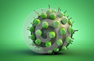 Contagious virus, flu bacteria 3d vector images for commercial us.