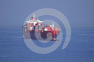 Contaier Ship in Valparaiso