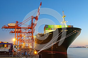 Container Cargo freight ship