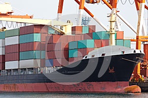 Container Cargo freight ship