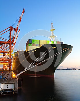 Container Cargo freight ship