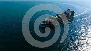 container cargo ship import export global business and industry commercial trade logistic and transportation of international by