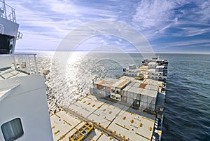 Container Cargo Ship underway