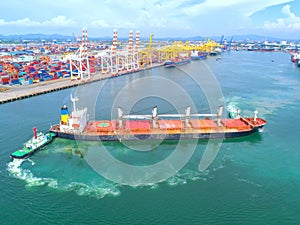 container,container ship in import export and business logistic,By crane,Trade Port , Shipping,cargo to