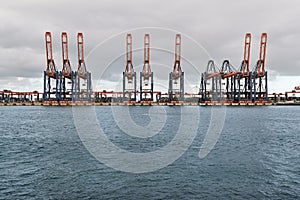 Container Cranes Cargo Dock