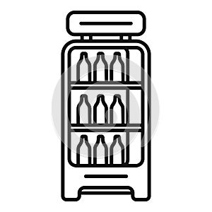 Container drinks icon outline vector. Portable bottle drink