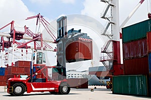 Container forklift