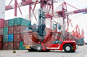 Container forklift