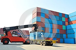 Container forklift