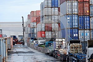 Container forklift In container and truck yards