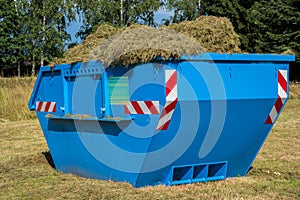 Container with green waste