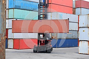 Container handlers In exports and imports photo