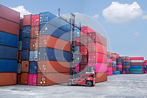 Container handlers Loading containers stored on stacks. Related to import and export