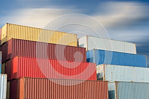 Container handling and storage in shipyard, Business transportation logistics and management