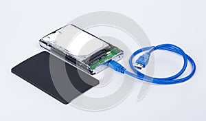 Container for the hard disk.