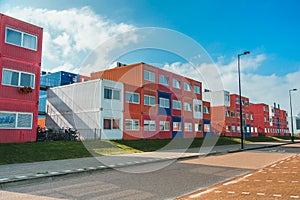 Container houses in North Amsterdam
