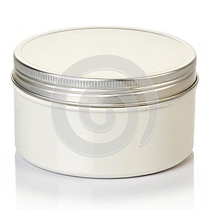 Container with a lid isolated on white background