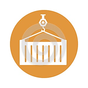 Container lifter  Vector Icon which can easily modify or edit