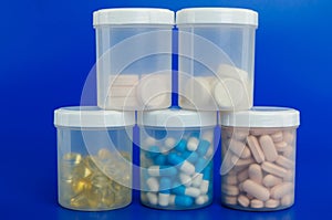 Container with pills