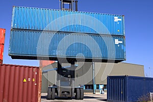 Container on the port