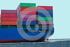 Container Ship With Cargo Containers