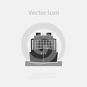 Container ship icon