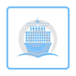 Container Ship Icon Front View