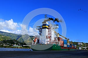 Container Ship in Port