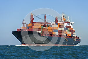 Container Ship at Sea