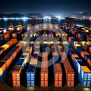 container for ship tranportation, ai-generatet