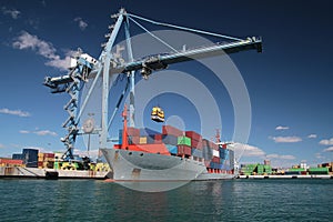 Container ship photo