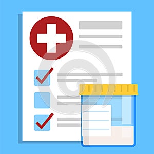 Container with the sperm sample