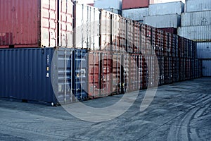 Container stack For importing and exporting goods