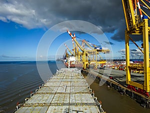 Container Terminal in Bremerhaven, Germany