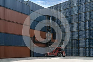 Container terminal, in import export logistics zone