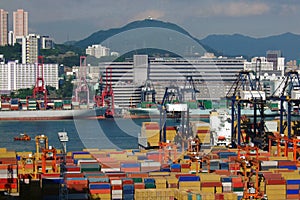 Kwai Tsing Container Terminals in Hong Kong photo