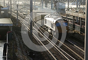 Container train West Coast Main Line, Carnforth