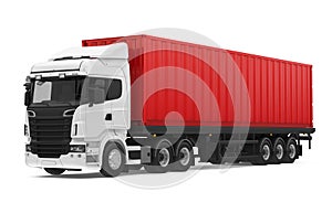 Container Truck Isolated