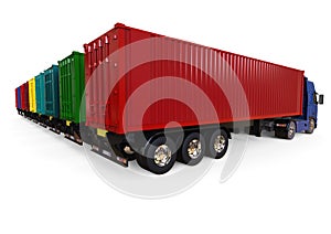 Container Trucks fleet concept