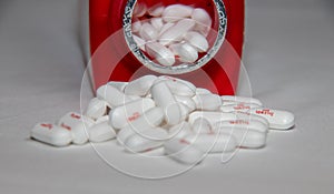 Capsules of Tylenol Pain Killer