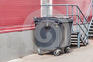 Container for the waste collection on the city street