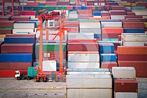 Container yard in shanghai