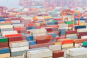 Container yard in shanghai port