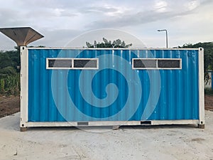 Containers box at construction site