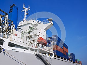 Containers Cargo shipping Logistic freight warehouse Transport Business