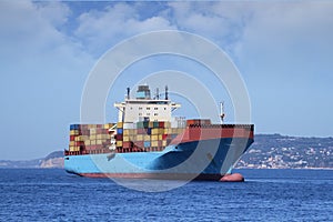 Containers transport, starboard side photo