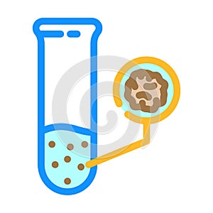 contaminant detection hydrogeologist color icon vector illustration