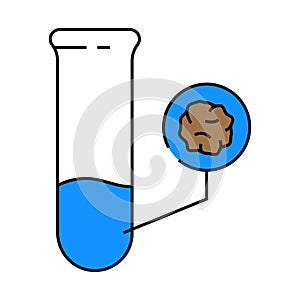 contaminant detection hydrogeologist icon color illustration photo