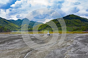 Contaminated lake at Geamana, Romania