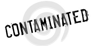 Contaminated rubber stamp photo